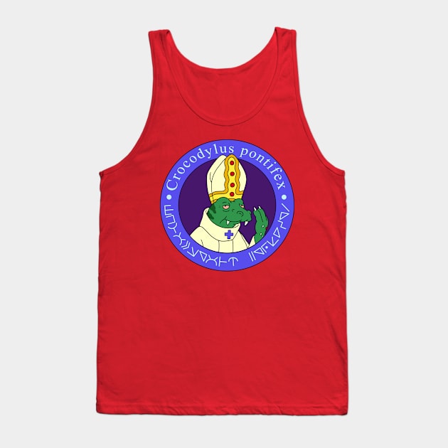 Crocodylus Pontifex Tank Top by RetroFreak